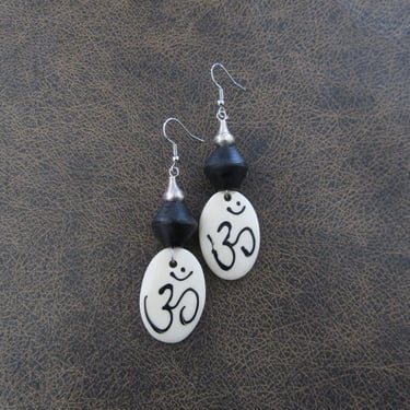 Painted ohm earrings 