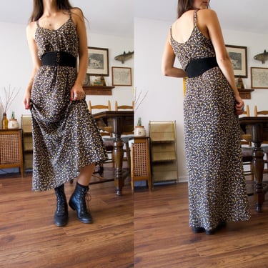 Vintage 90s N.O.E Floral Maxi Length Dress 