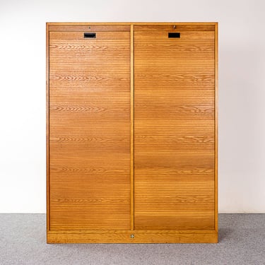 Oak Mid-Century File Cabinet - (324-146) 