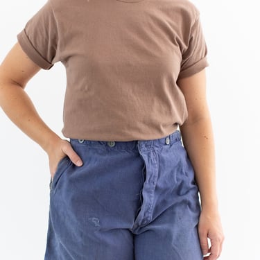 Vintage 30 31 Waist Blue Denim Shorts | Buckleback French Workwear style | Painter | S013 