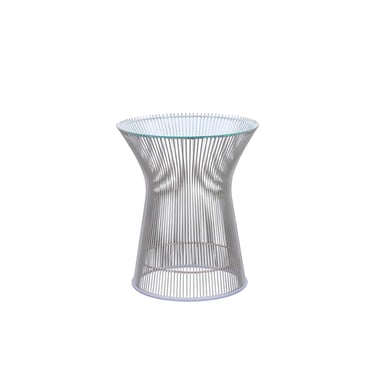 Warren Platner Nickel and Glass Side Table for Knoll