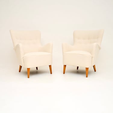 Pair of Swedish Vintage Armchairs by Folke Ohlsson for Dux