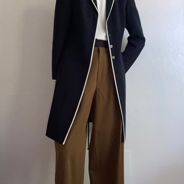 vintage minimalist long suit jacket size small 