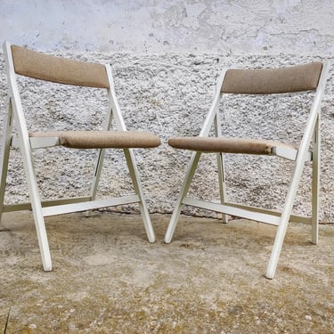 Vintage Folding Chairs/ Stol Kamnik Chair/ Eden Chair by Gio Ponti Design/ Retro Chair/ Upholstered Chair/ Vintage Furniture/ Yugoslavia/70s 