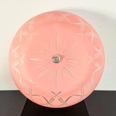 Pink Art Nouveau Ceiling Light 