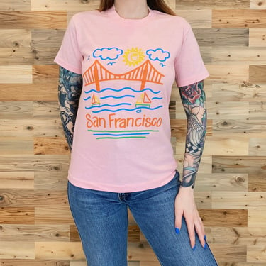 Vintage San Francisco California 80's Travel Tee Shirt 
