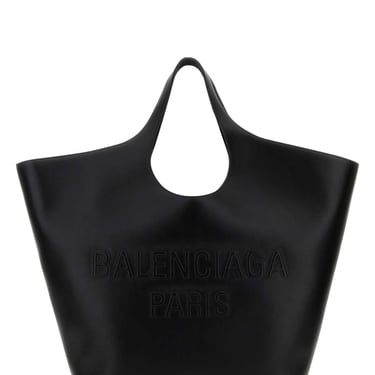 Balenciaga Women Black Leather Large Mary-Kate Shopping Bag