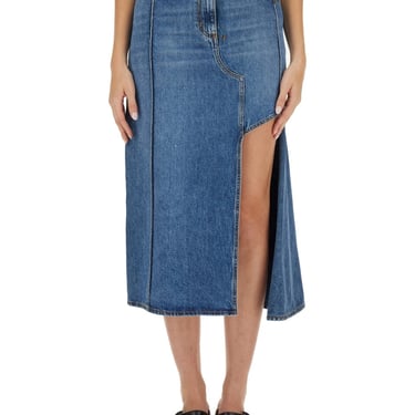 Alexander Mcqueen Women Pencil Skirt With Cut-Out