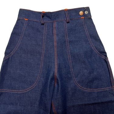 New Old Stock ~ Vintage 1950s Women's ELKIES Side-Zip Jeans ~ measure 22.5 Waist ~ Western ~ High Waisted ~ 