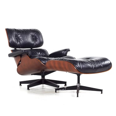 Charles and Ray Eames for Herman Miller Mid Century Rosewood Lounge Chair and Ottoman - mcm 