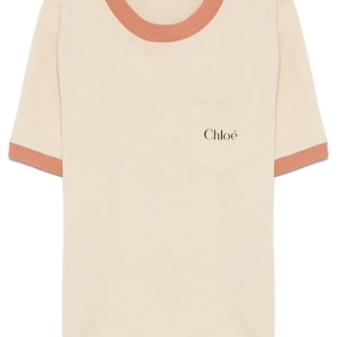 Chloe Women Classic 70`S Tee Rubber Print Jersey