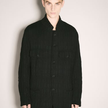 Yohji Yamamoto Men Textured Shirt Jacket