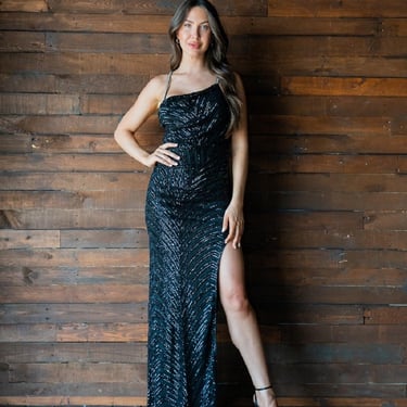 Black Sequin Dress