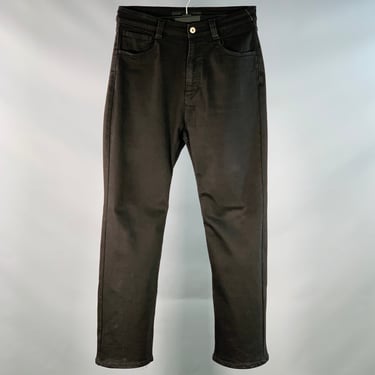 NO ID. BLACK Size 30 Black Cotton Blend Bootcut Zip Fly Jeans