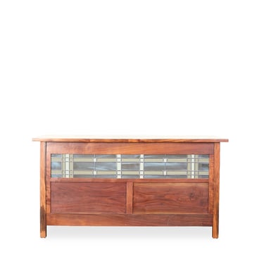 Desk with Panel Insert