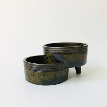 Vintage Two Tiered Pottery Planter 