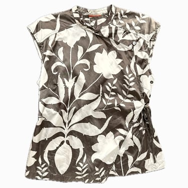 Prada Sport Printed Wrap Blouse