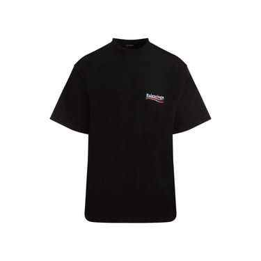 Balenciaga Large Fit Cotton T-Shirt Men