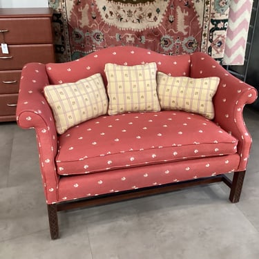 Antique Rooster Settee