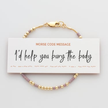 Morse Code Bracelet, Hidden Message Bracelet for Best Friend, Christmas Gift 