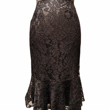 Dolce &amp; Gabbana Black Lace Skirt