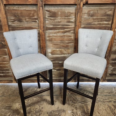 Pair of Upholstered Bar Stool 20" x 44" x 21"