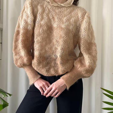 70s Italian Mohair Crochet Sweater