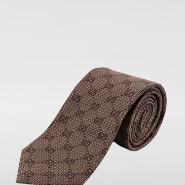 Gucci Tie Men Brown Men