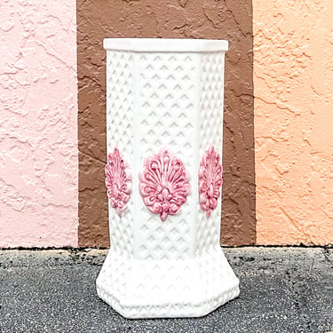 Lattice Love Ceramic Umbrella Stand