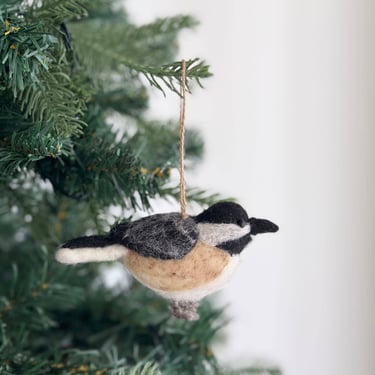 Felt Bird Ornament | Chickadee