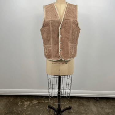 Leather Reversible Shearling Vest