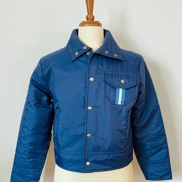 Vintage Blue / White / Hi Gear / Ski Jacket / Sportswear / 1970s / Unisex / FREE SHIPPING 