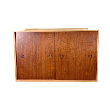 Wall Mounted Cabinet/Console by Finn Juhl for Baker, Teak and Maple