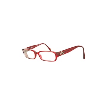 Chanel Red Rhinestone Logo Sunglasses
