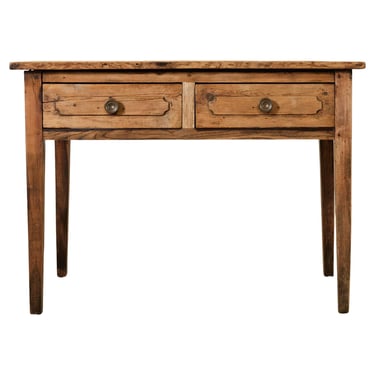 Country French Provincial Bleached Pine Writing Table Desk