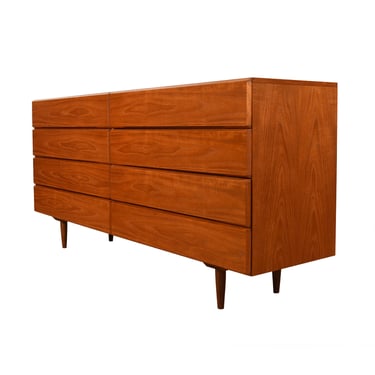 Scandinavian Modern 8-Drawer Long + Low Dresser