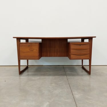 Vintage Danish Mid Century Modern Teak Desk 