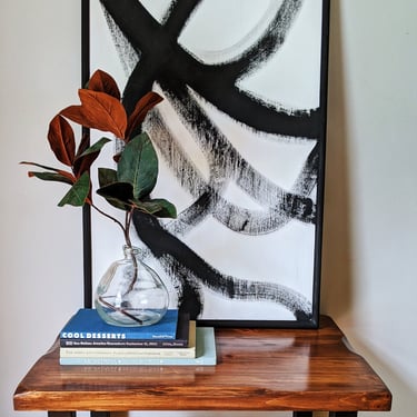 Recycled Glass Vase with Bottleneck 
