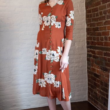 Fiona Dress in Sienna Magnolia