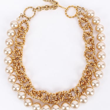 Rope Chain Pearl Necklace