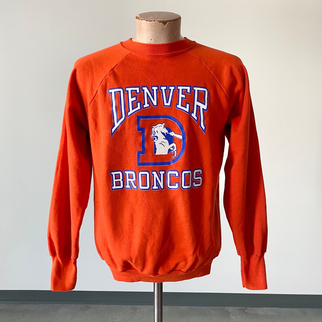 Vintage Denver Broncos Raglan Pullover Sweatshirt / 80s
