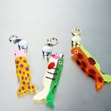 Beaded Fish Lighter Holder