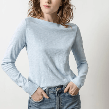 Lilla P | Long Sleeve Seamed Boatneck