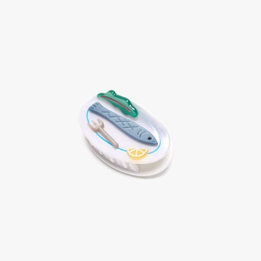 Poisson Sardine Fish Plate Acetate Hair Claw