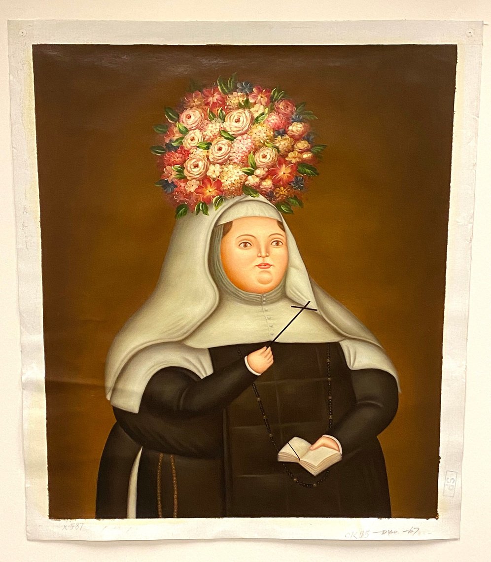 Fernando Botero ~Santa Rosa de Lima~ Repro Art Oil Painting | House of ...
