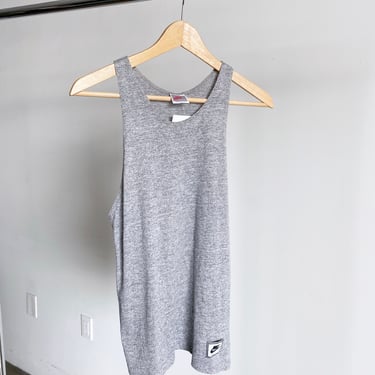 Vintage 80's Nike Tank, Heather Grey, S M 