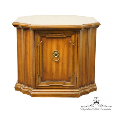 WEIMAN FURNITURE Walnut Italian Provincial 25" Square Storage Accent End Table M-836 