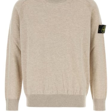 Stone Island Man Sand Wool Sweater