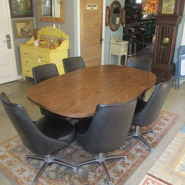Mid-Century Dinning Table & 6 Chairs