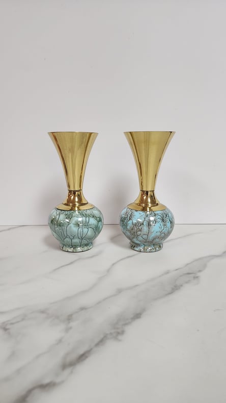 Pair of Delft Vintage Vases